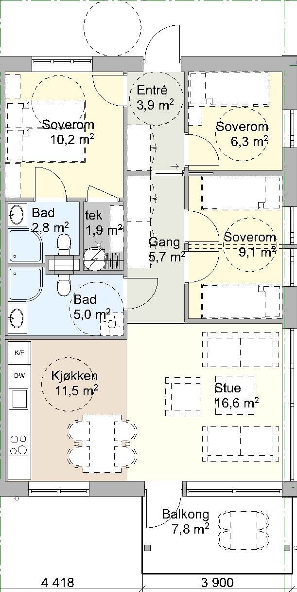 Plantegning A2 Galleribilde