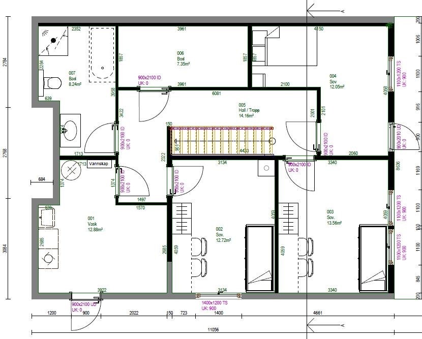 Innholdsrik underetasje med 2 store soverom, kjellerstue, bod, bad og vaskerom med egen inngang. Galleribilde