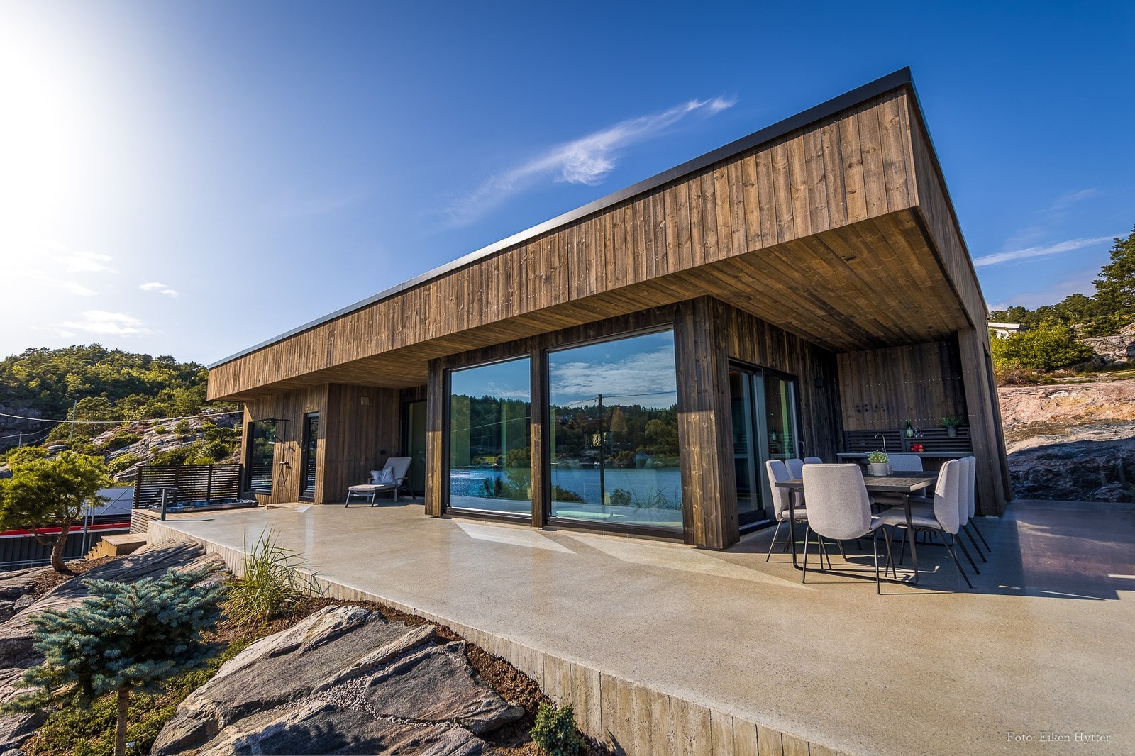 Slipt betong platting Galleribilde