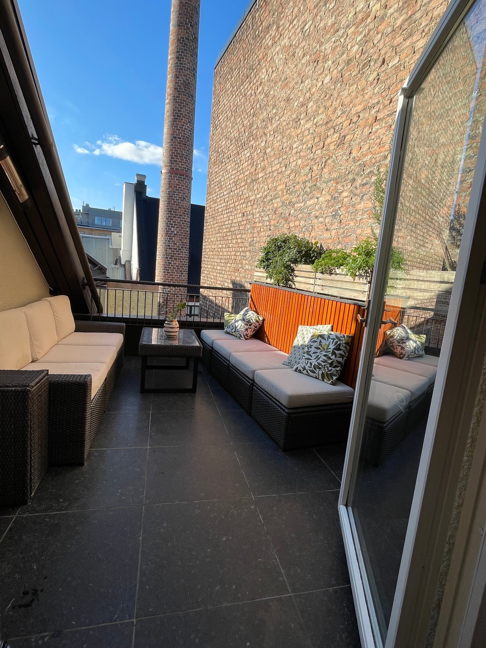 Takterrasse. Utgang fra kjøkken Galleribilde