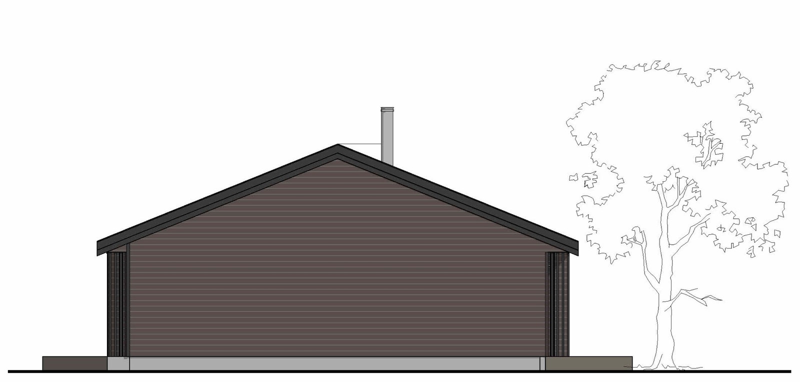 Fasadetegning Galleribilde