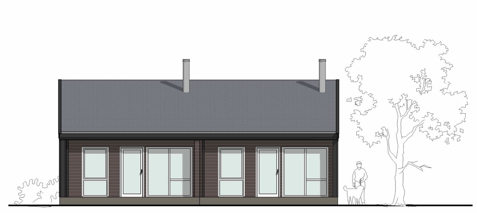 Fasadetegning Galleribilde