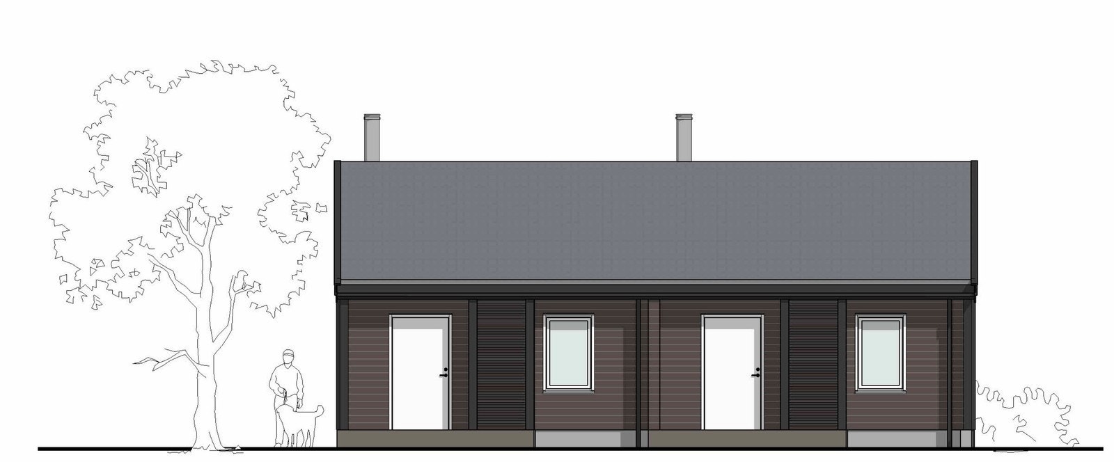 Fasadetegning Galleribilde