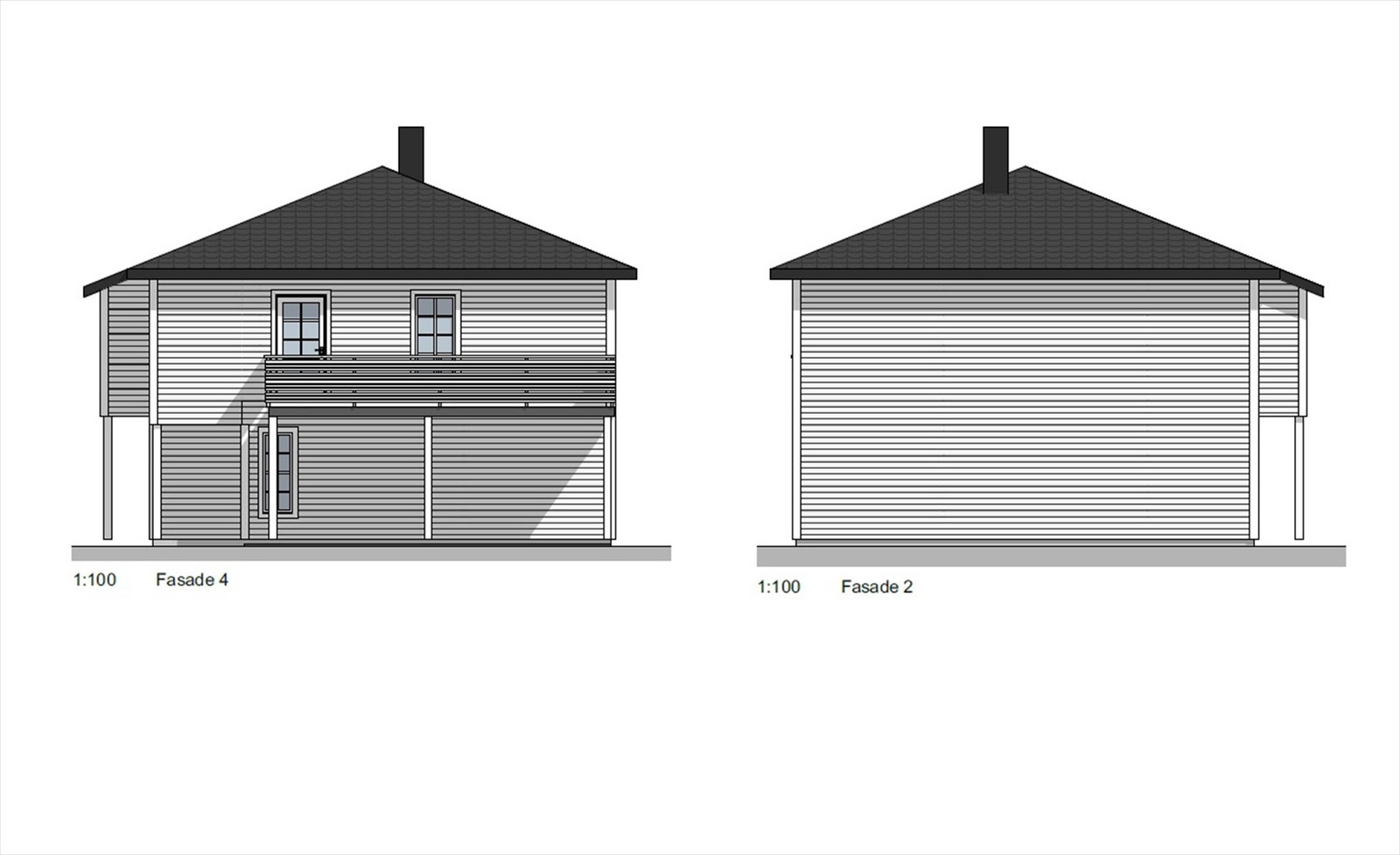 Fasade mot syd/øst Galleribilde