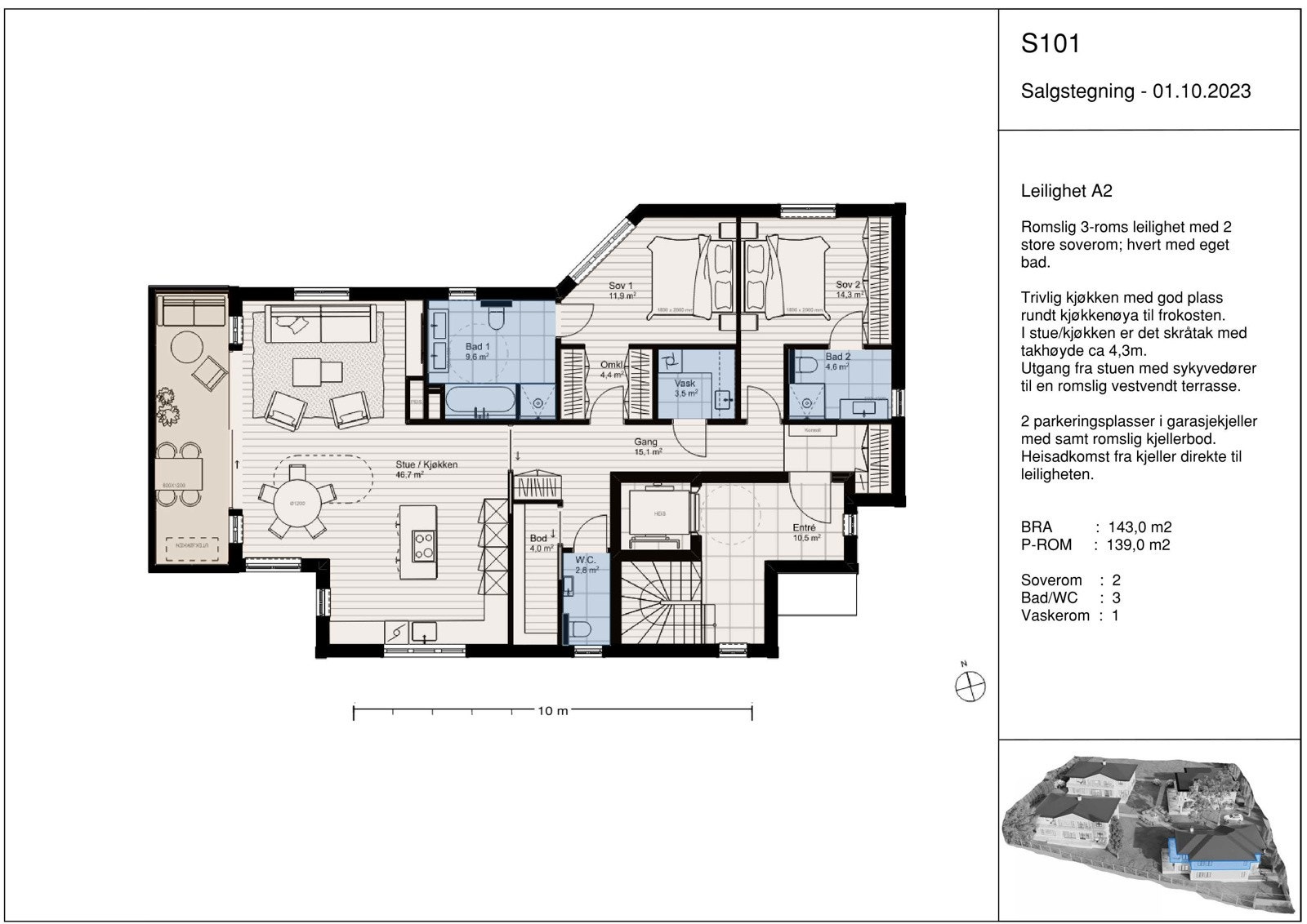 S101 Plantegning - A2 Galleribilde