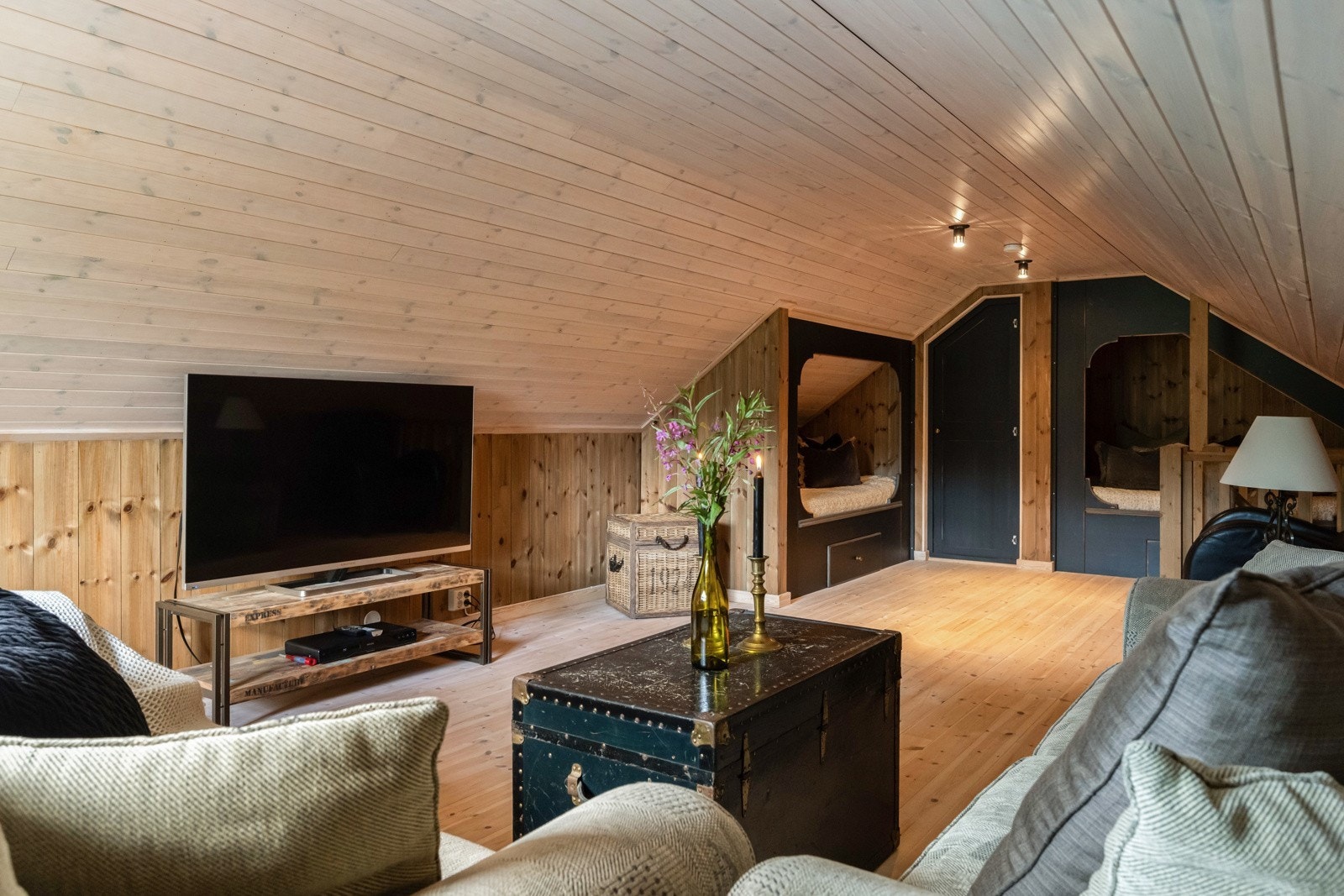 Loftplan nord med to stk. alkover Galleribilde
