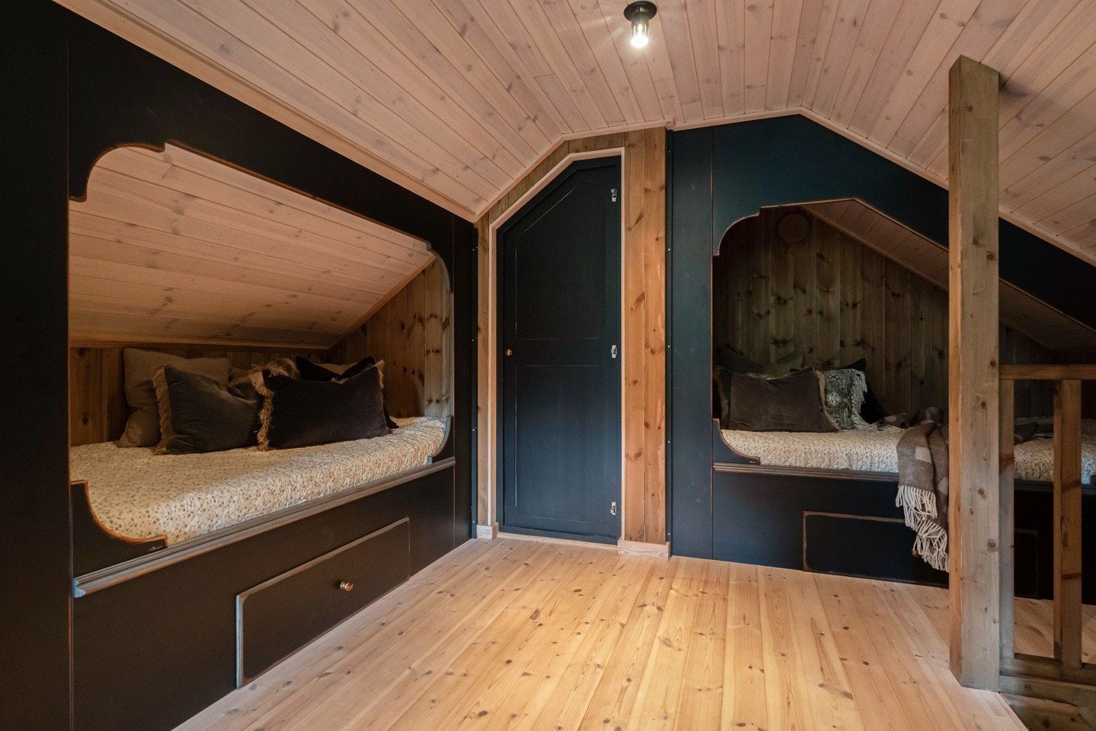 Loftplan nord med alkovne (120cm og 90cm) Galleribilde