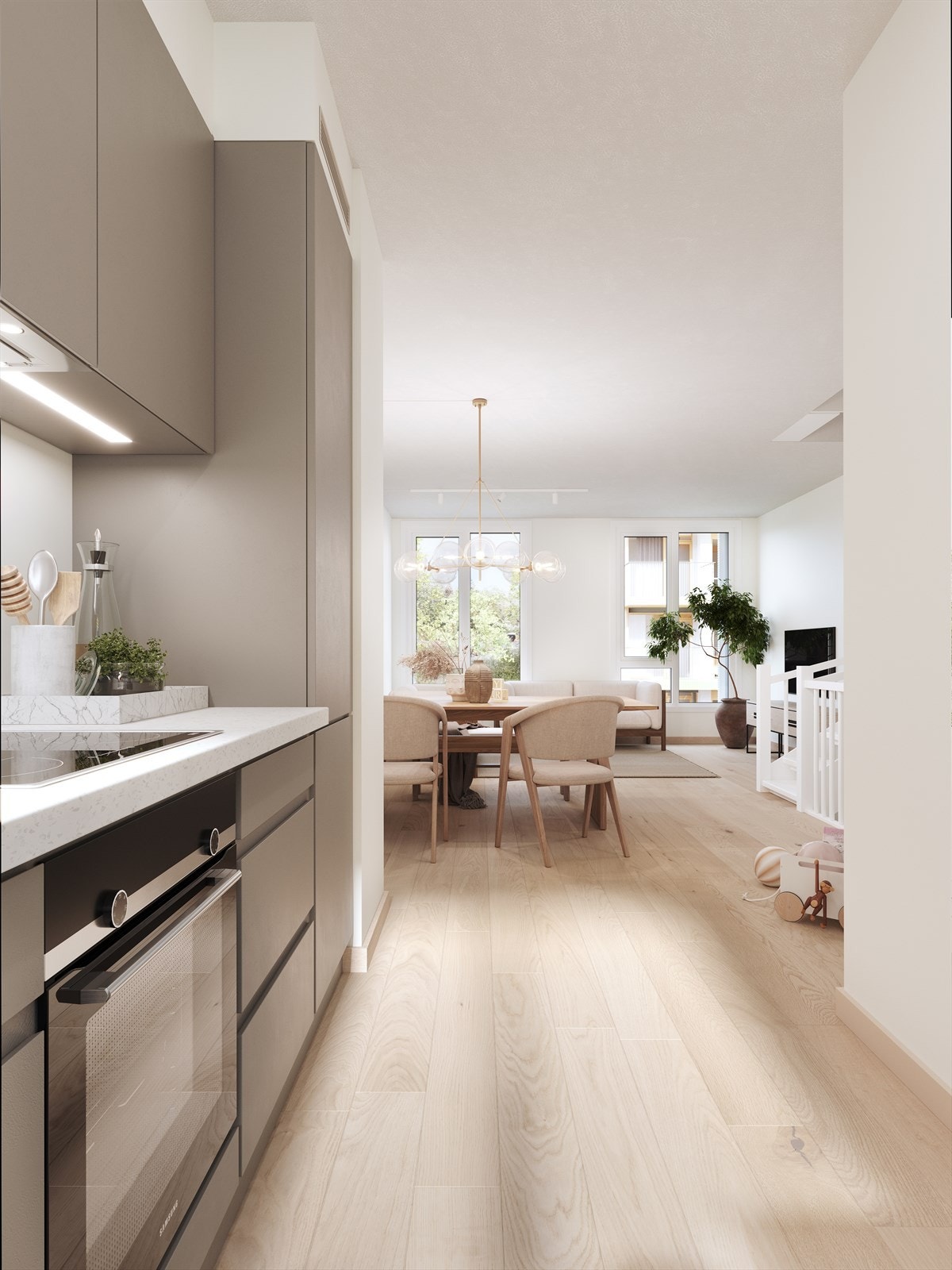 Illustrasjon fra rekkehus GLH2-1.8, endringer vil forekomme Galleribilde