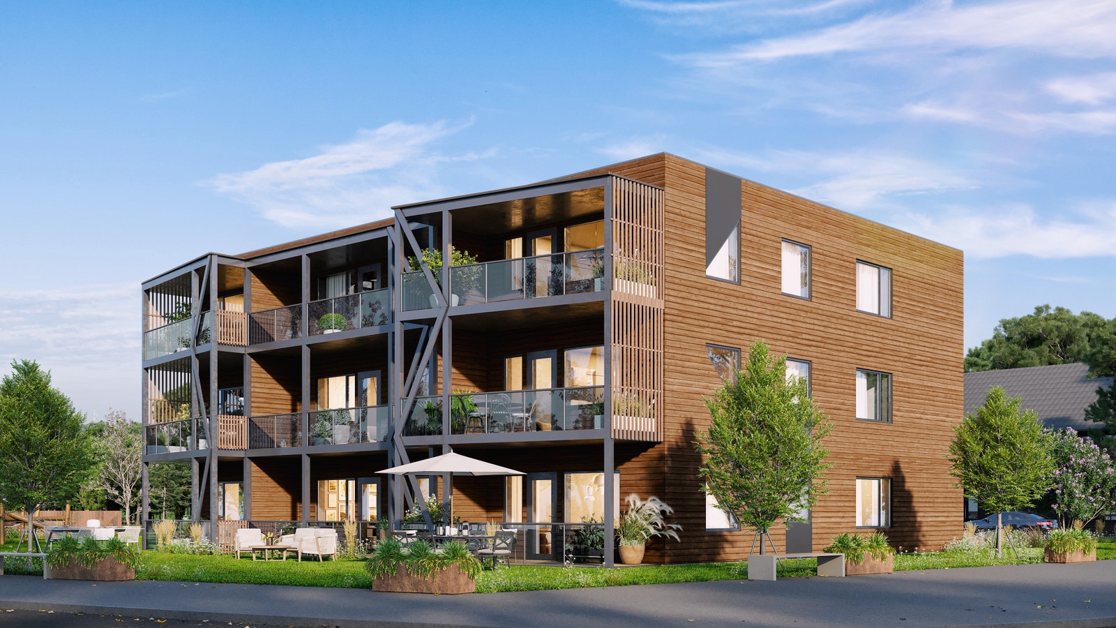 Velkommen til Sandmoen borettslag på Hallingby Galleribilde