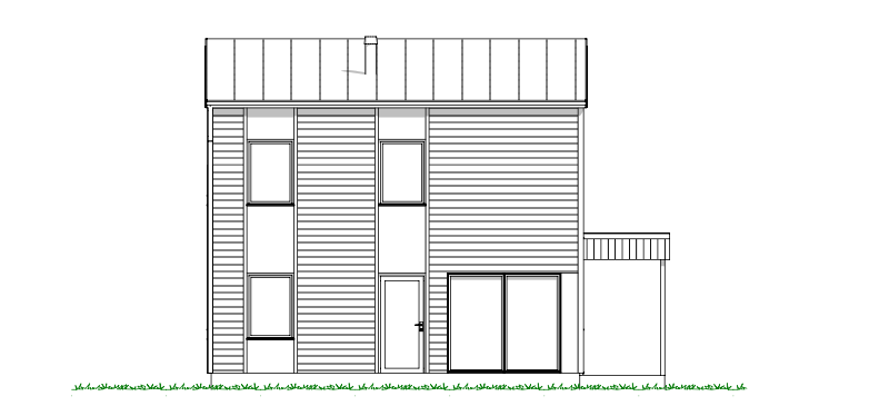 Fasade SørVest Galleribilde