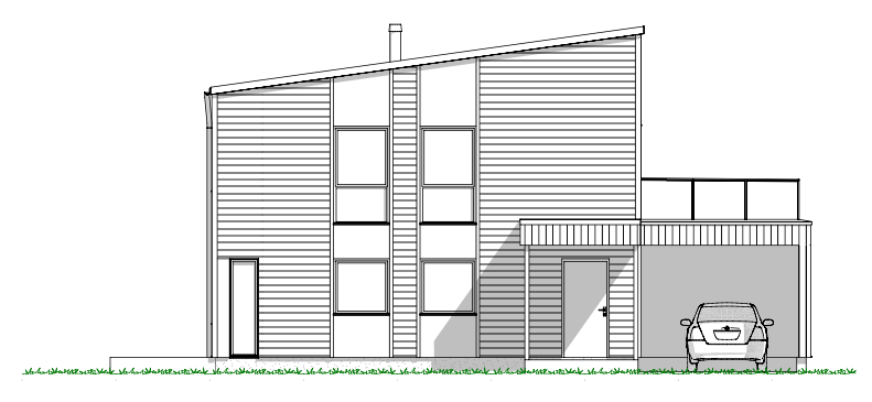 Fasade SørØst Galleribilde