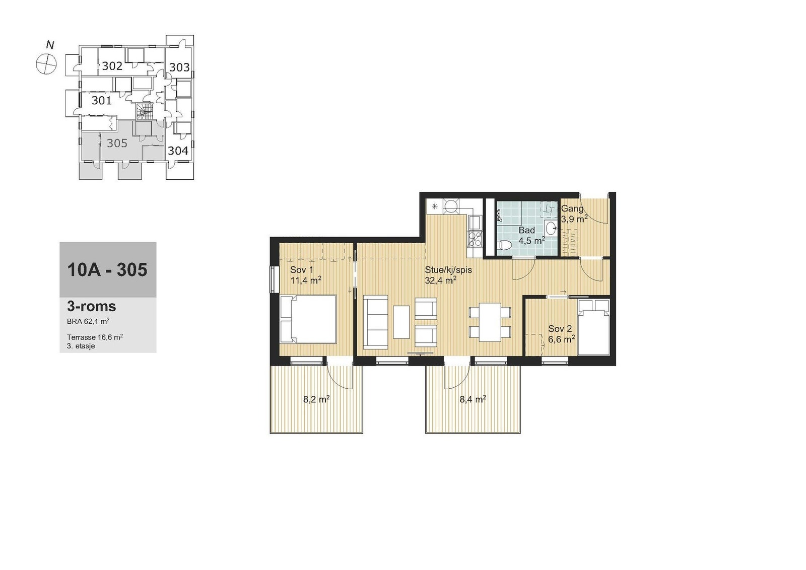 Planskisse Galleribilde