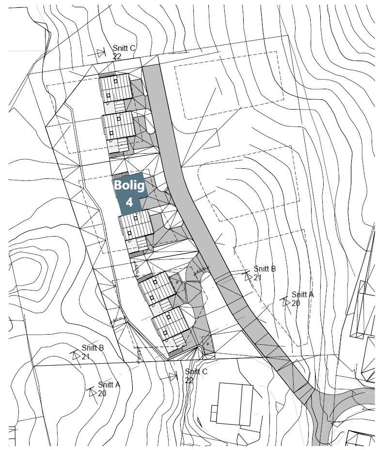 Situasjonsplan bolig nr. 4 Galleribilde