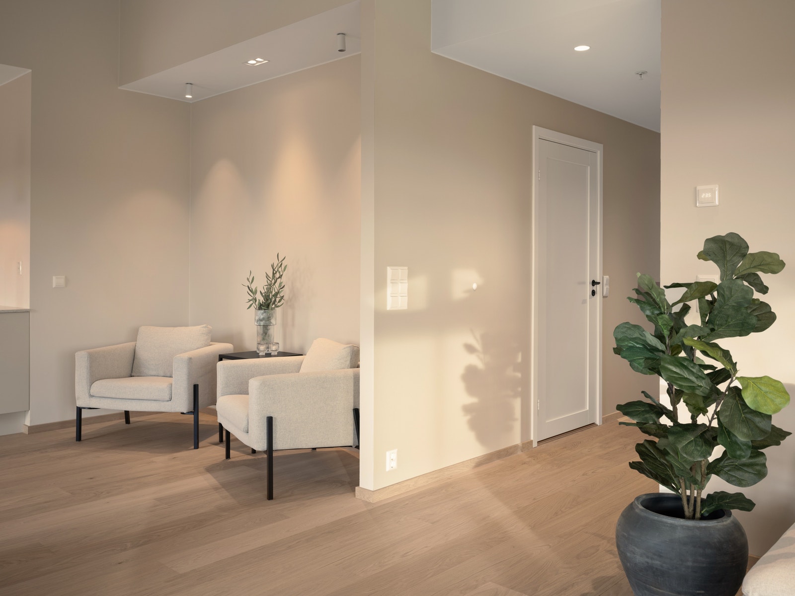 Stue og gang mot soverom Galleribilde