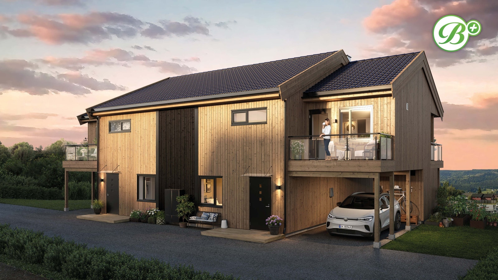 Dagens første kaffekopp kan nytes i morgensol på hovedsoverommets egen balkong. (Illustrasjonsbilde) Galleribilde