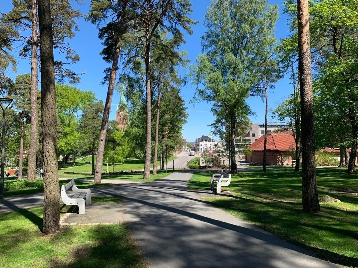 Kulåsparken ligger ca. 250 meter i fra leiligheten. Galleribilde