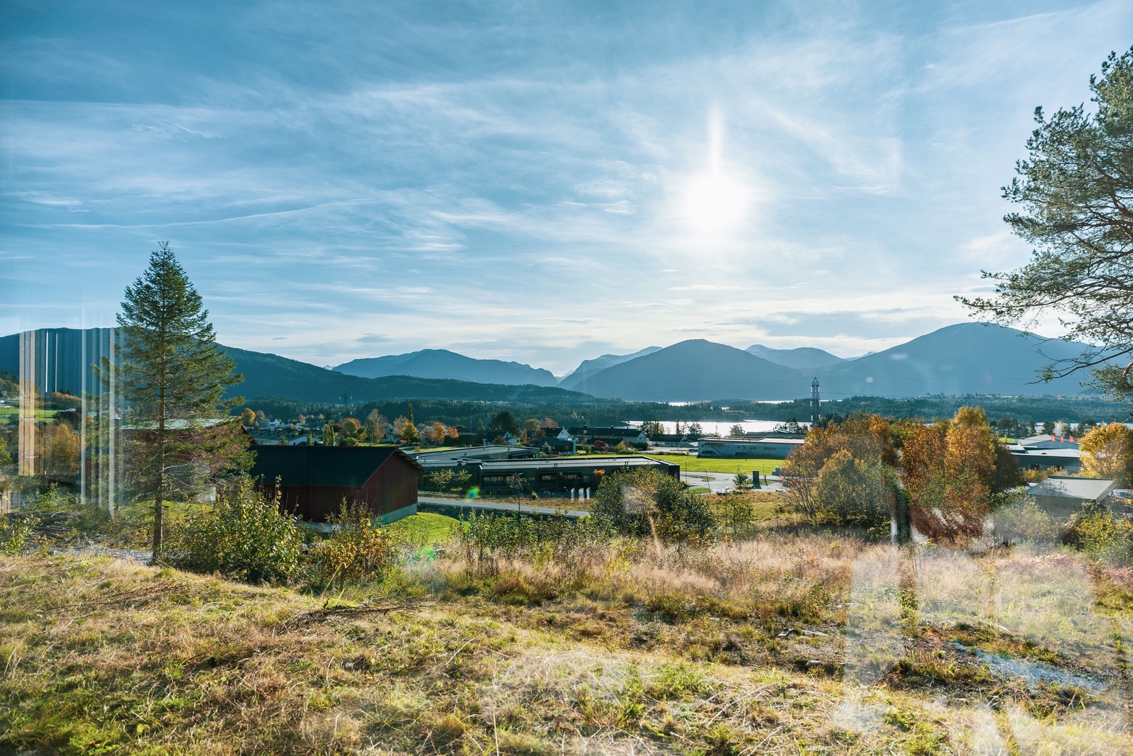 Sjekk utsikta frå terrassen Galleribilde