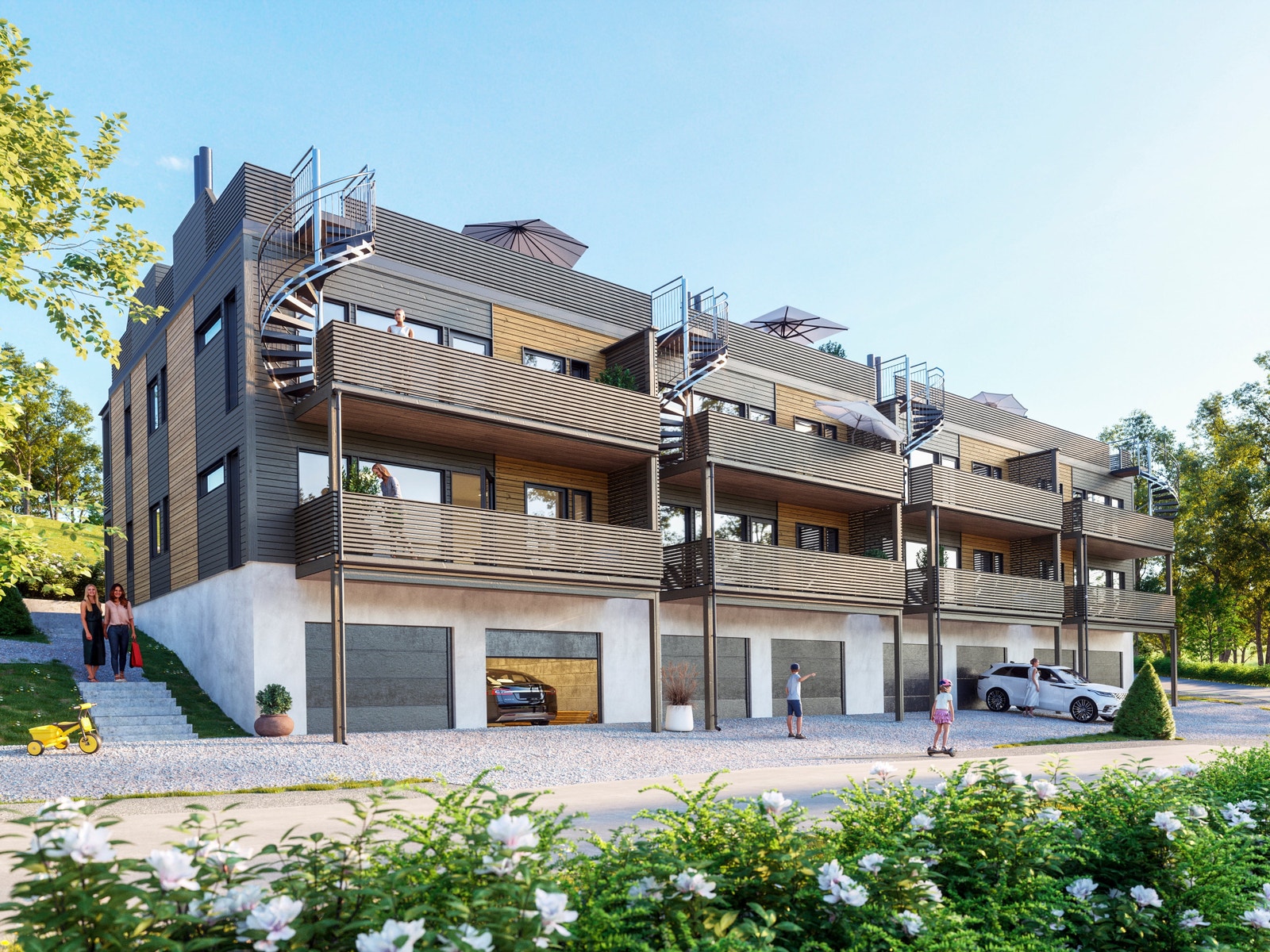 Åttemannsbolig med privat garasje Galleribilde