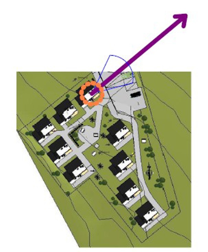 Hus nr 3 på situasjonsplan Galleribilde