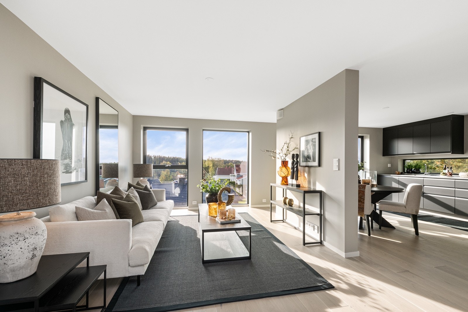 Det vil bli montert screens på stuevinduer i front før overtagelser Galleribilde