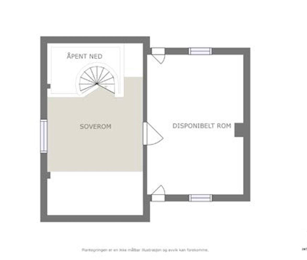 Plantegning loft Galleribilde