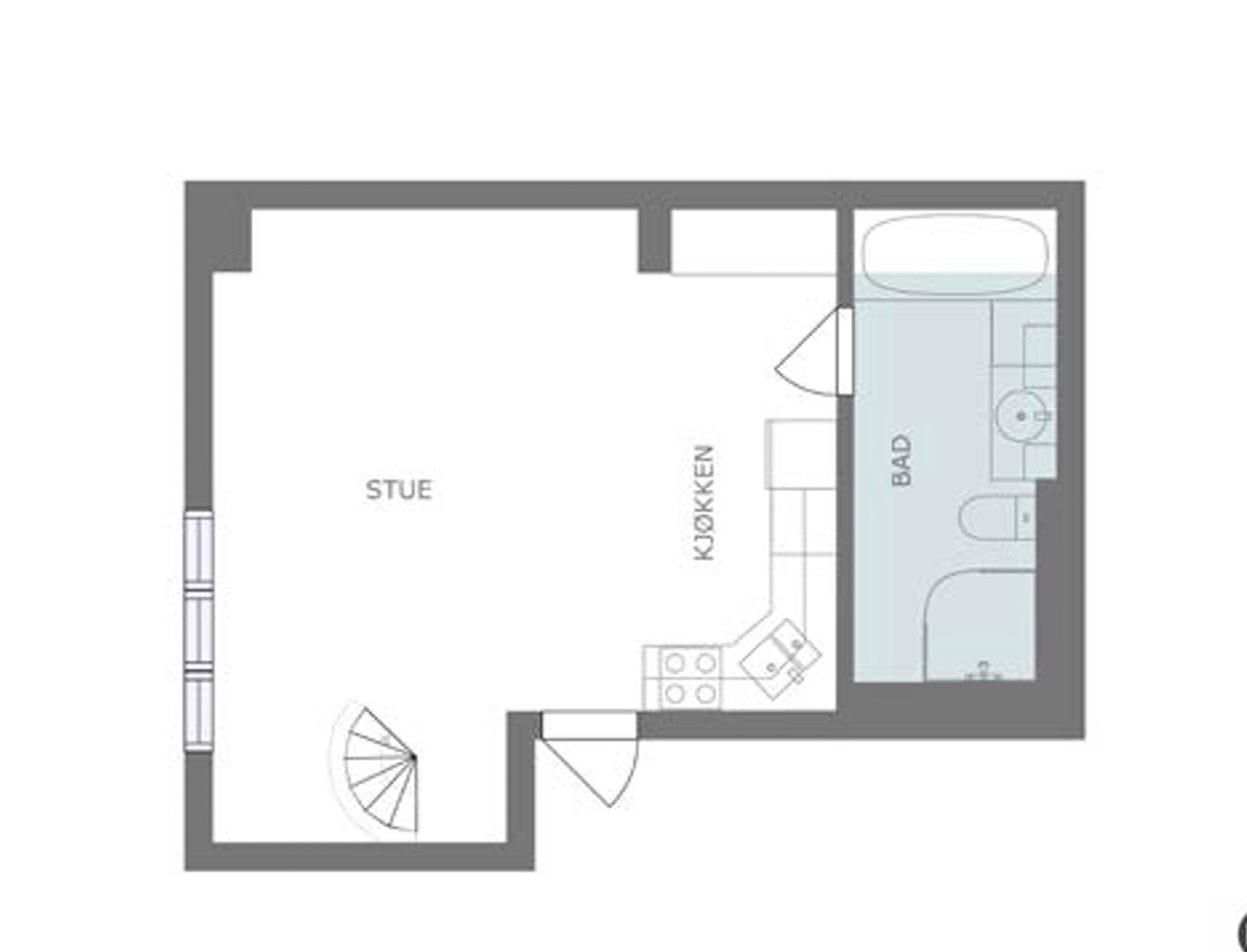 Plantegning Galleribilde