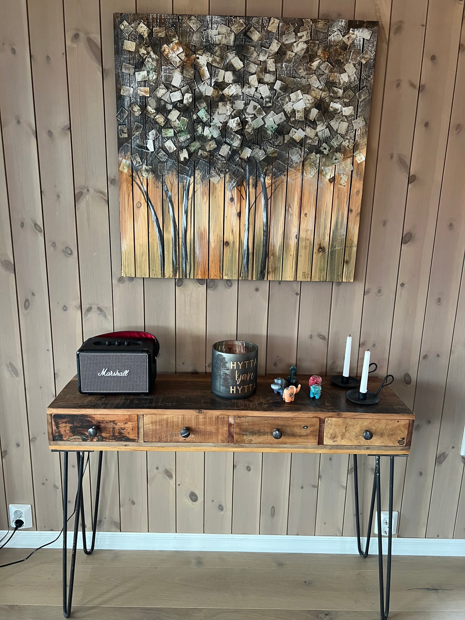 Detalj fra stuen Galleribilde