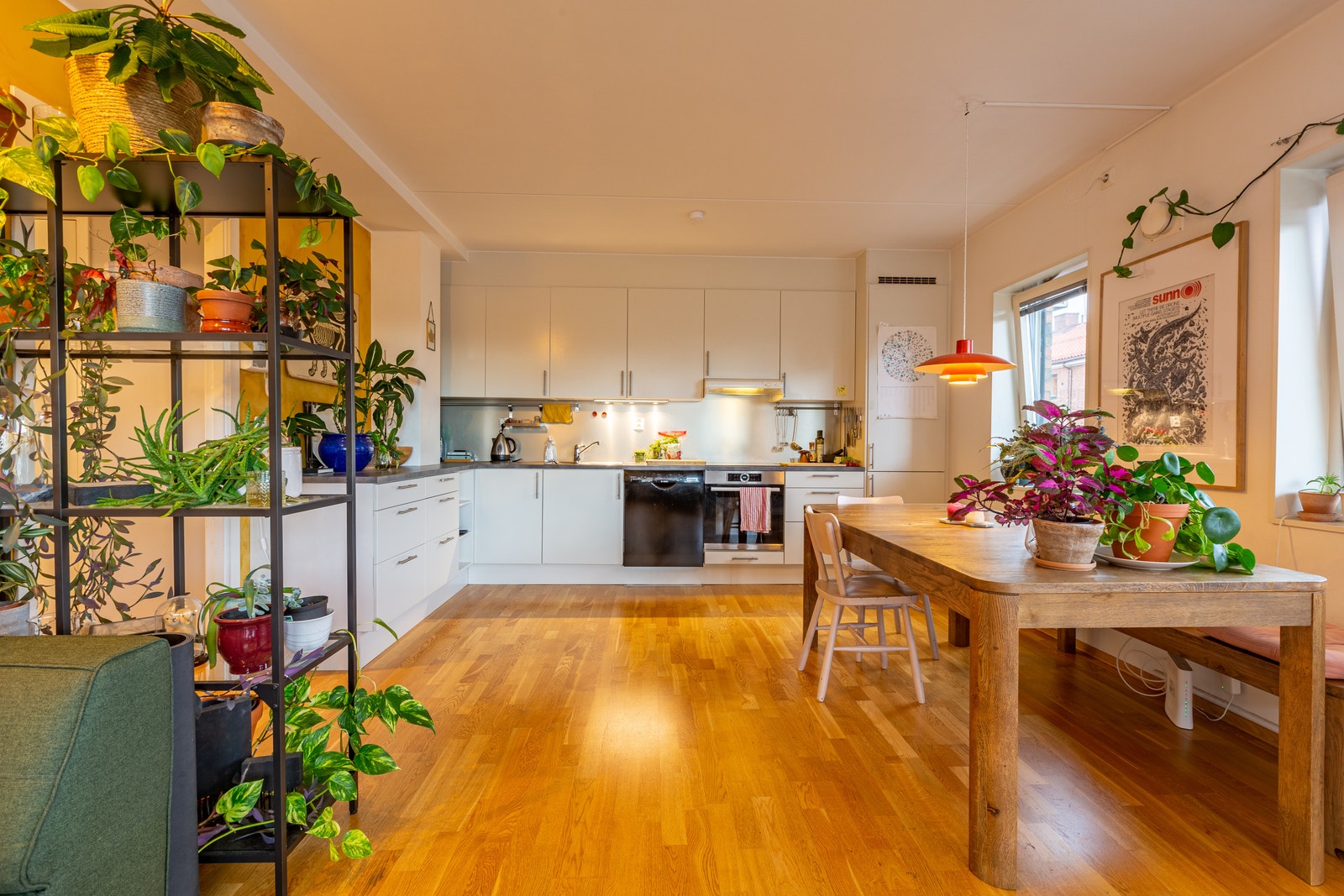 Kjøkken, med gode oppbevaringsmuligheter og nye hvitevarer. Galleribilde