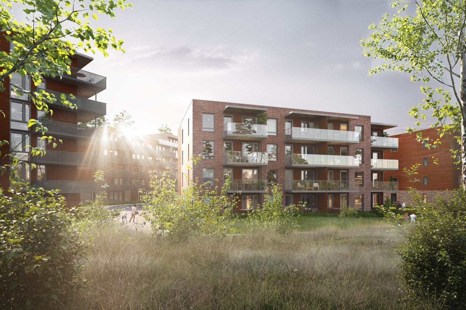 Illustrasjon av Hus 22 - bygget ventes ferdigstilt våren 2026 Galleribilde