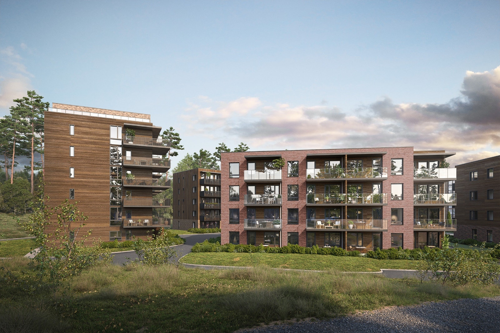 Nå selger vi hus 22 med 24 arealeffektive leiligheter - besøk oss på visning! Galleribilde