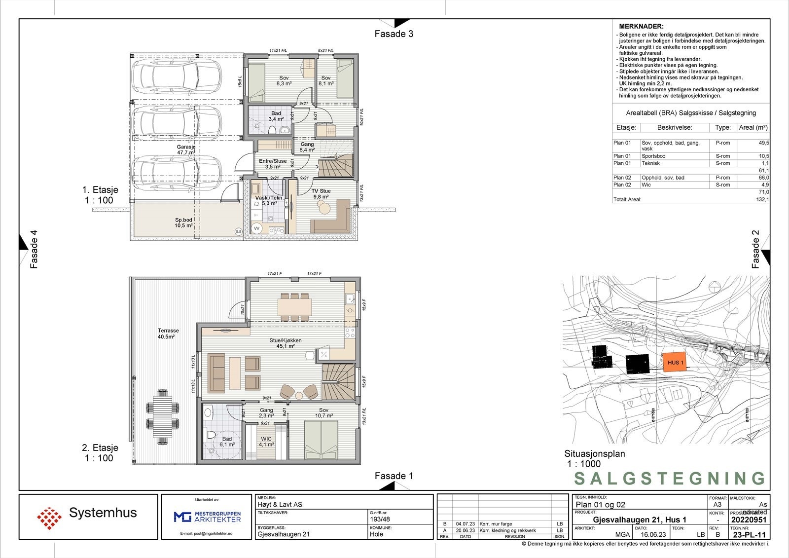 Plantegning Hus 1 Galleribilde