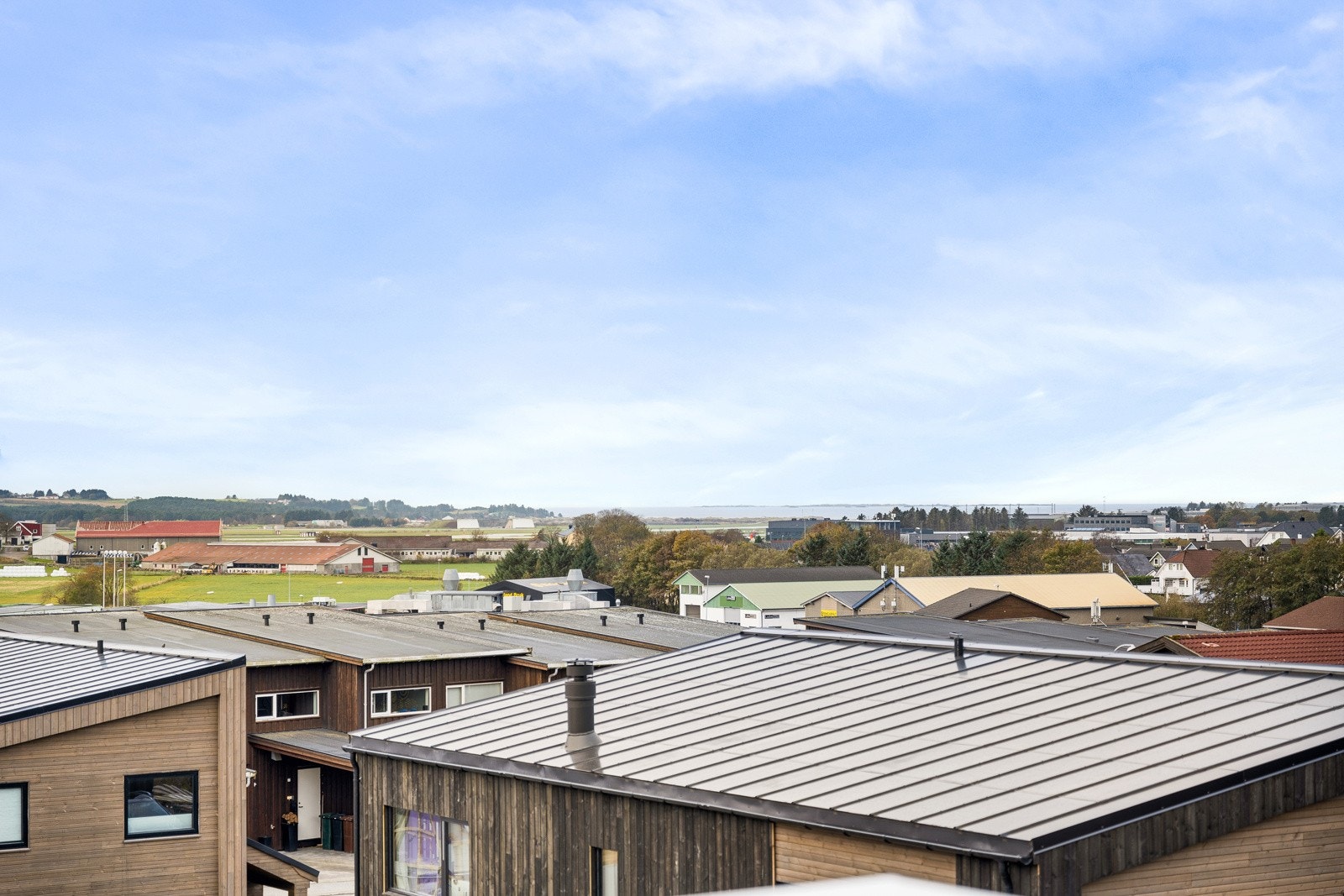 Flott utsikt fra takterrassen Galleribilde