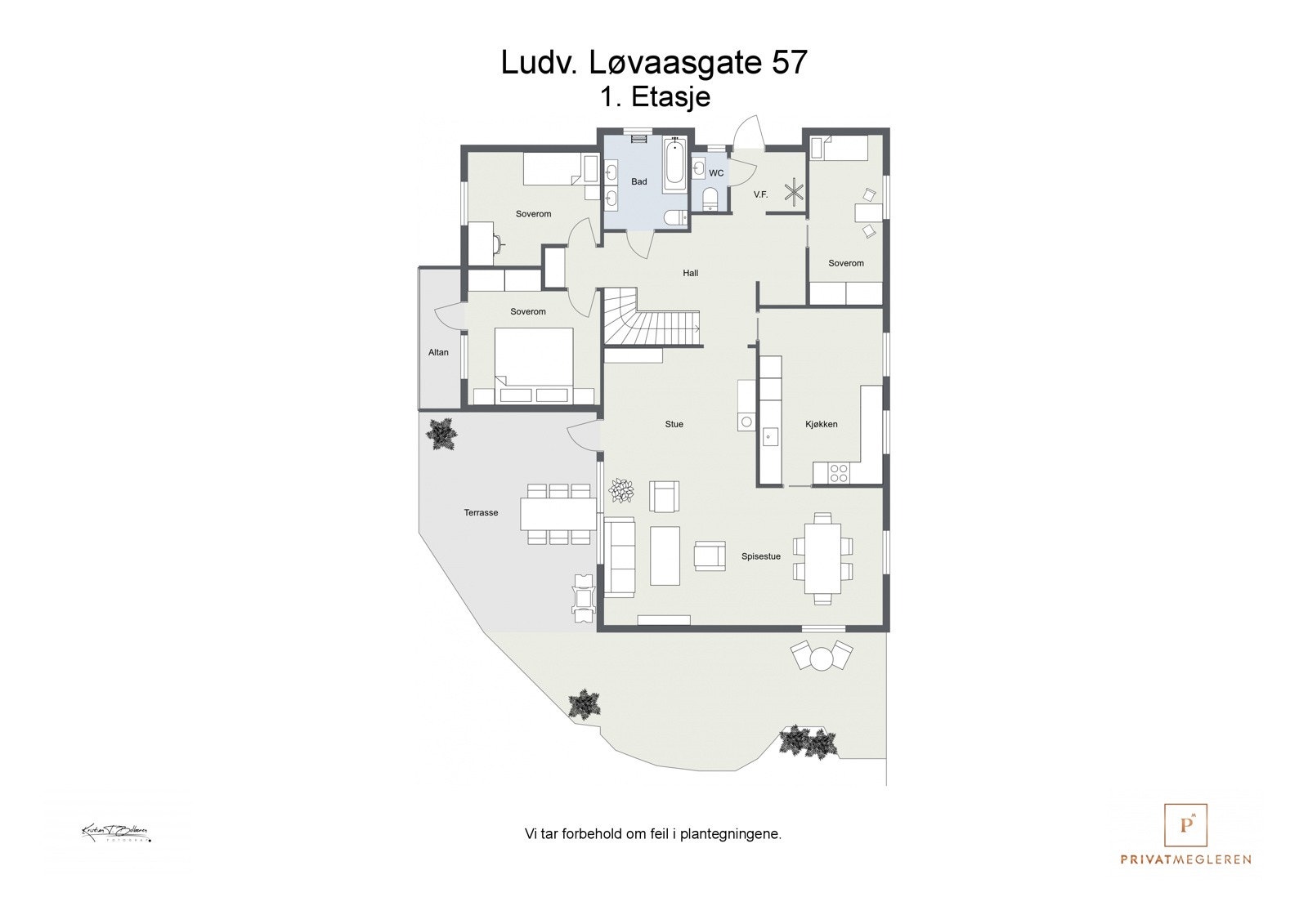 Ludv. Løvaasgate 57 - 2D planegning 1. Etasje Galleribilde