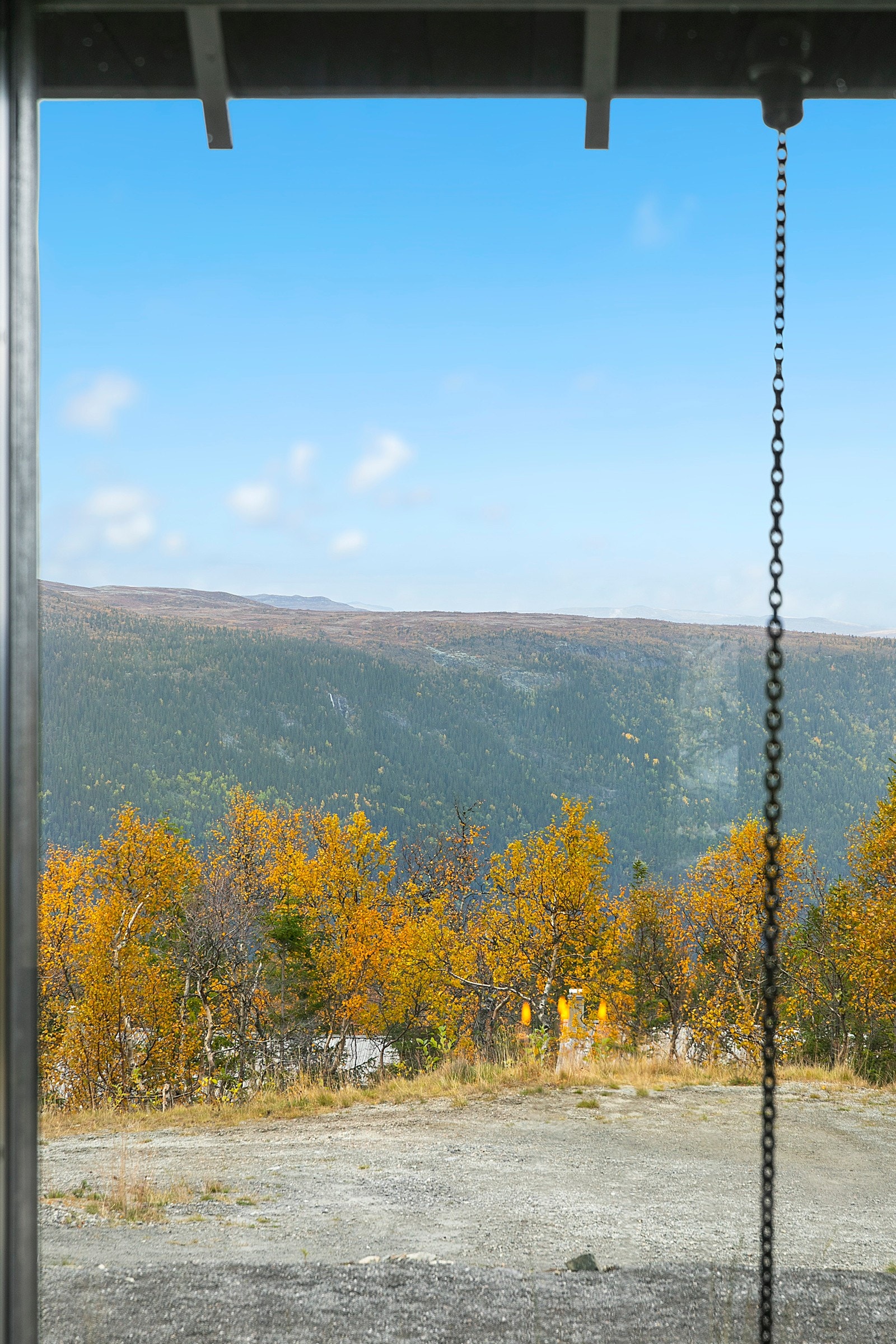 Flott utsikt over landskapet Galleribilde