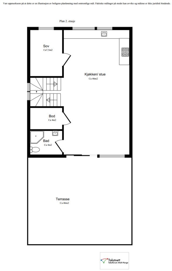 Plantegning 2. etg Galleribilde