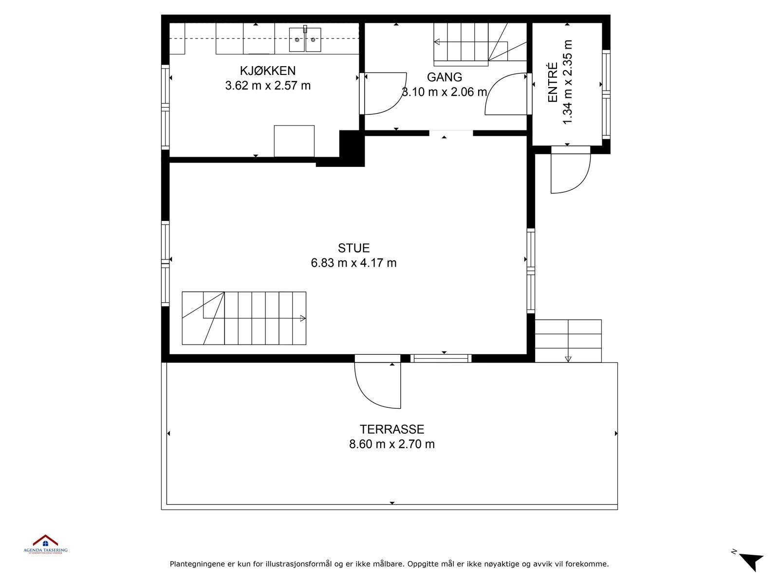 Planskisse 1. etasje Galleribilde
