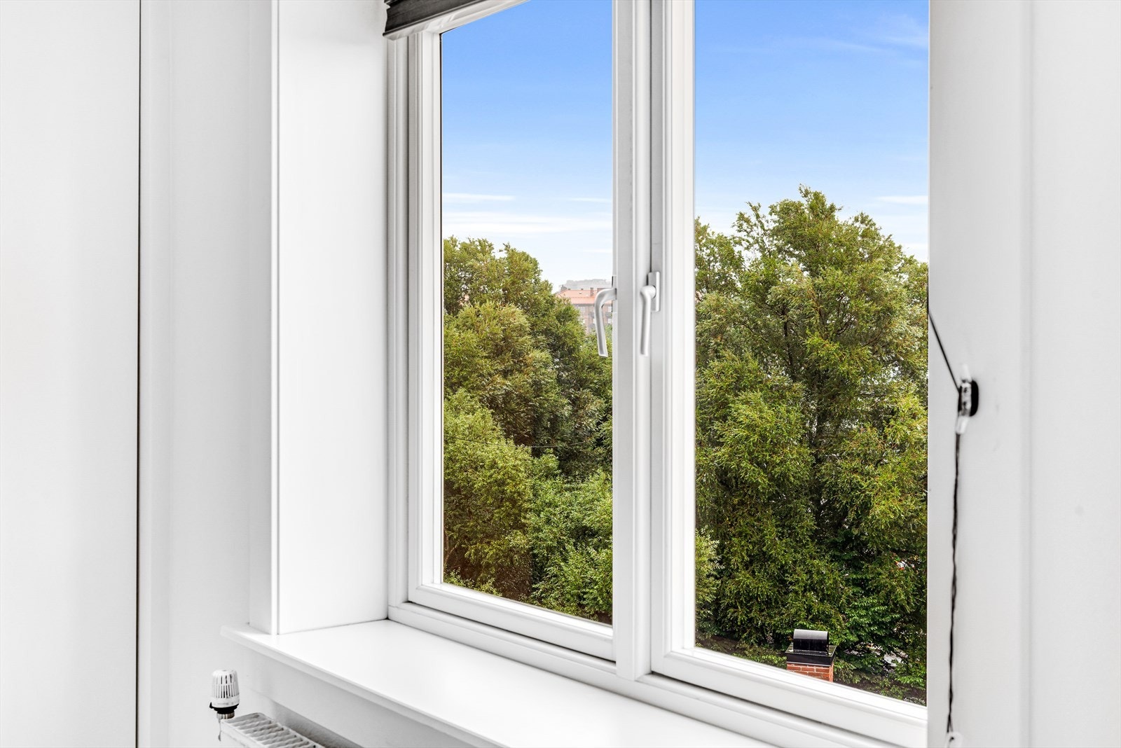 Frodig og naturskjønt utsyn fra soverommet. Galleribilde