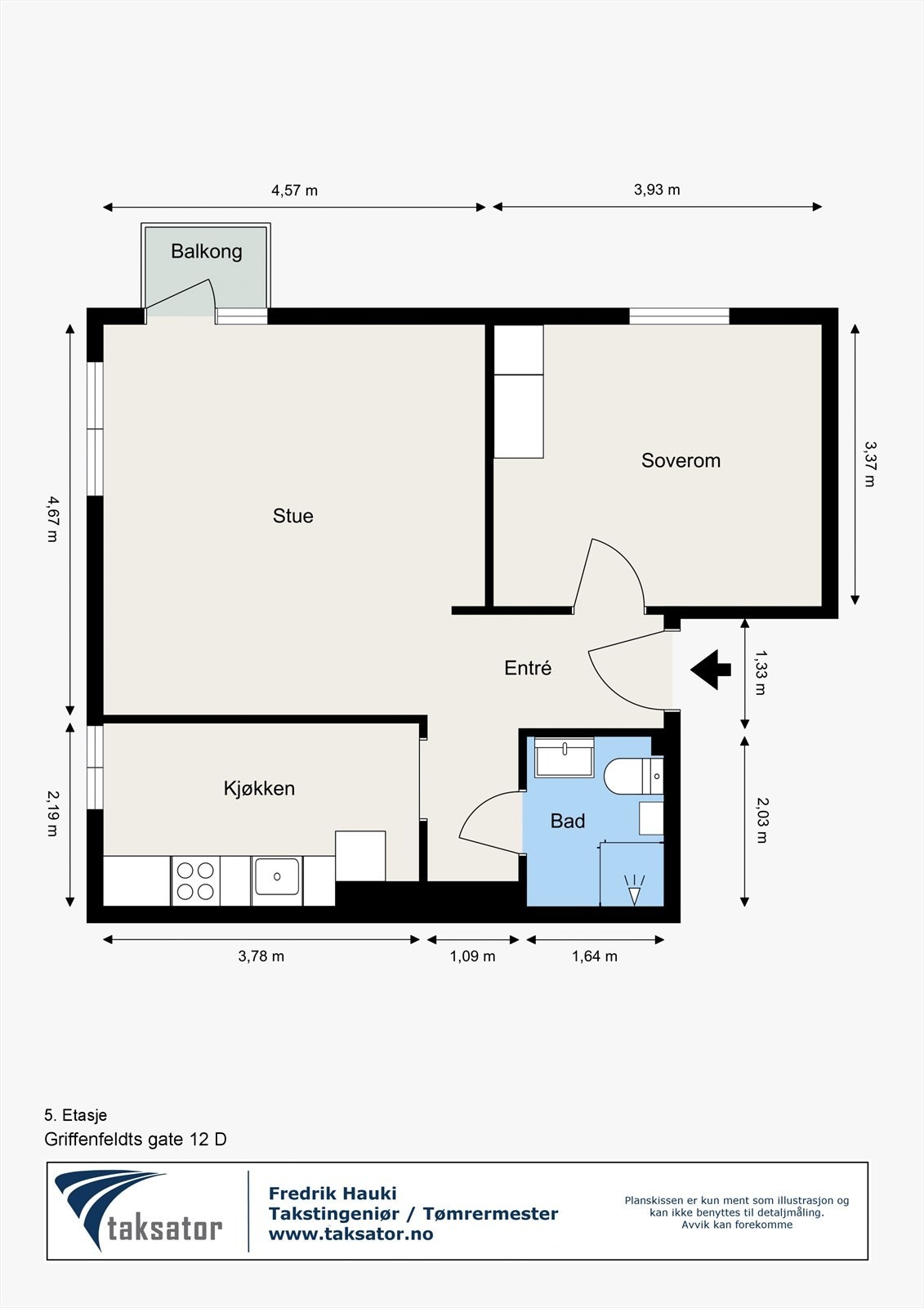 Leiligheten skiller seg ut med sin arealeffektive planløsning og gode romfølelse. Galleribilde