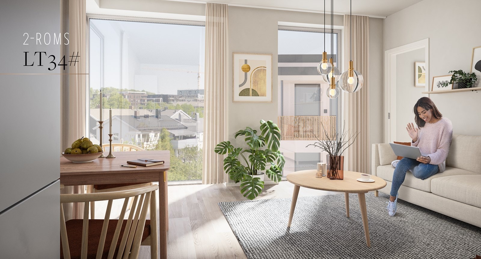 Velkommen til Øvre Nyhavna - herlig 2-romsen i Norges mest attraktive boligprosjekt de siste årene Galleribilde
