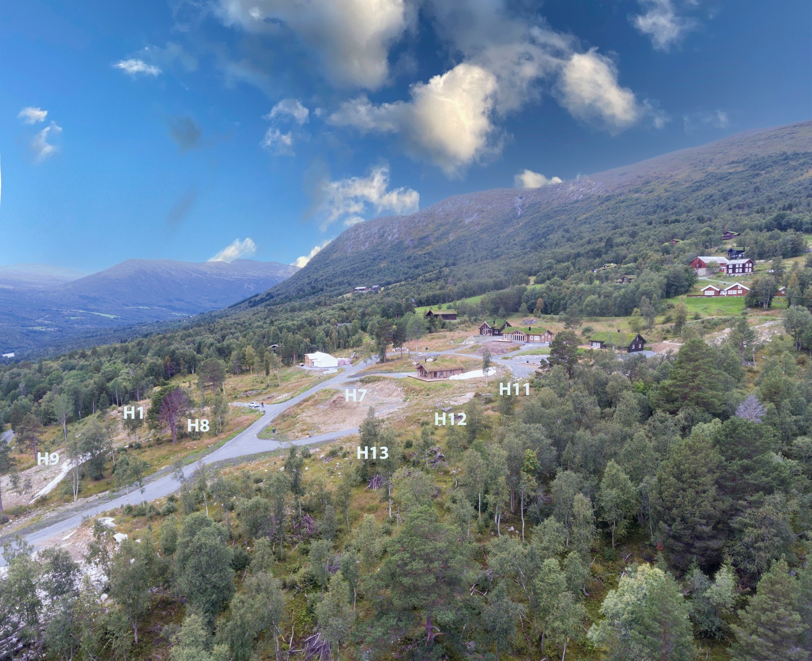 Skinnsettrøa er et nytt hyttefelt i tilknytning til flere godt etablerte og populære hytteområder Galleribilde