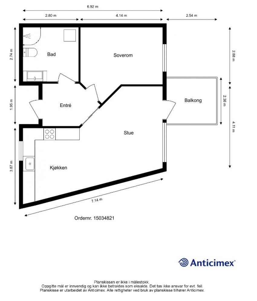 Plantegning Blidensol Galleribilde
