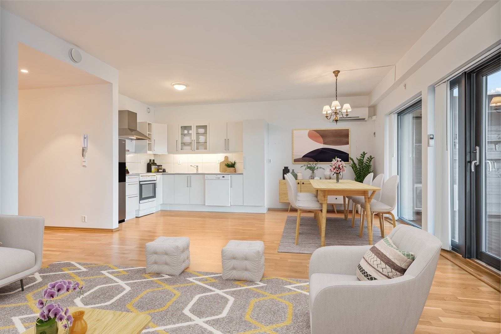 Bildet er digitalt møblert Galleribilde