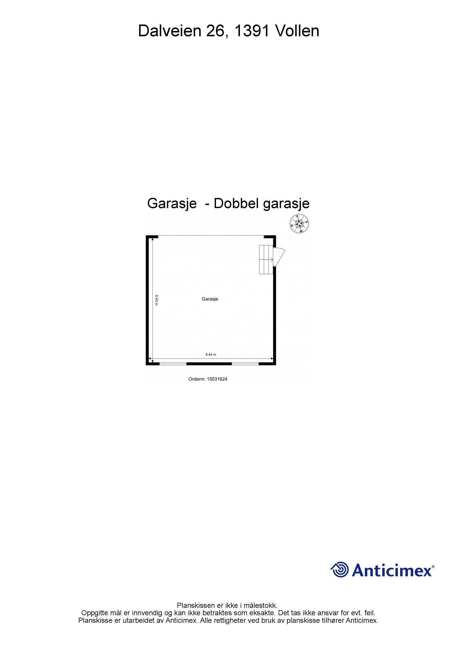 Plantegning garasje Galleribilde