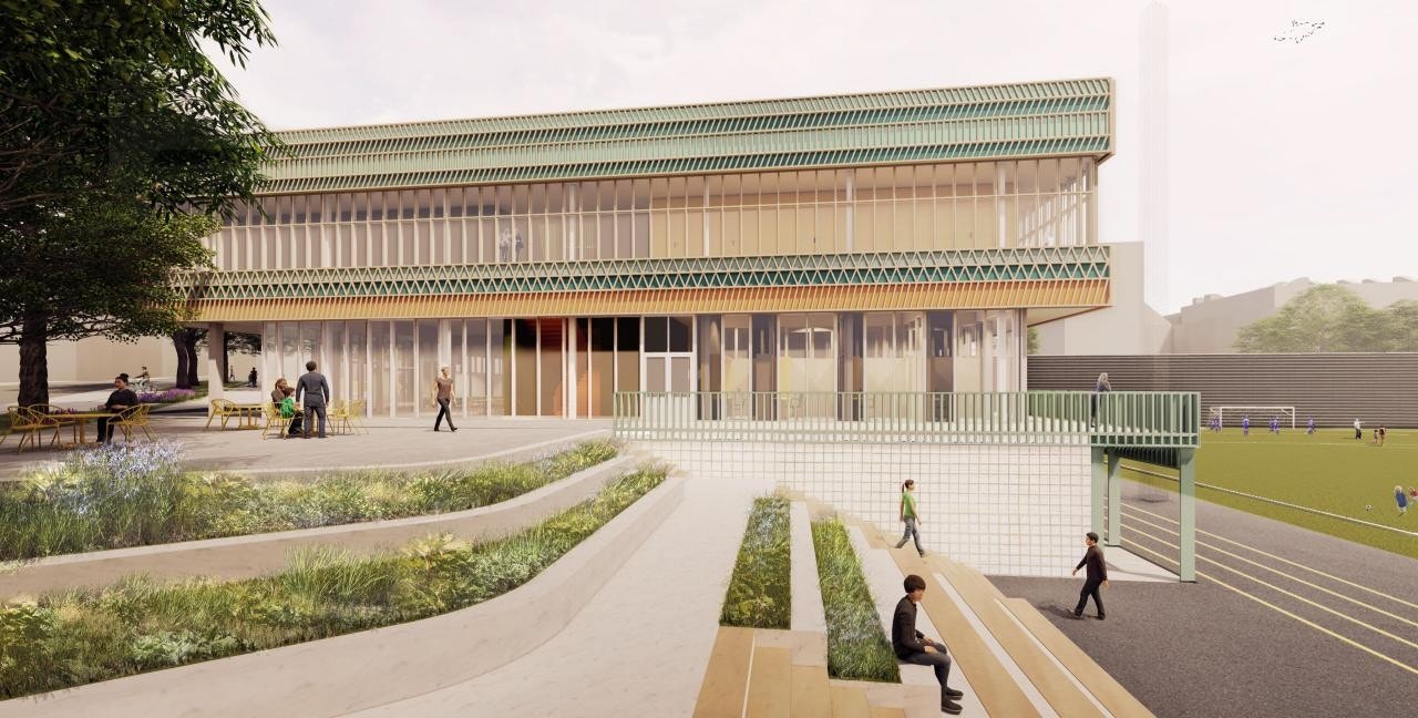 Det bygges en egen idrettshall på Grünerløkka! Hallen skal være ferdig vinter 2024 /vår 2025. Galleribilde