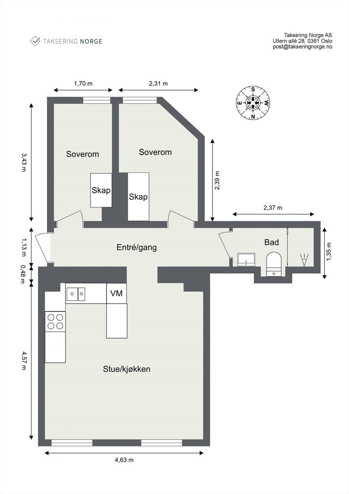 Plantegning - bli kjent med ditt nye hjem! Galleribilde