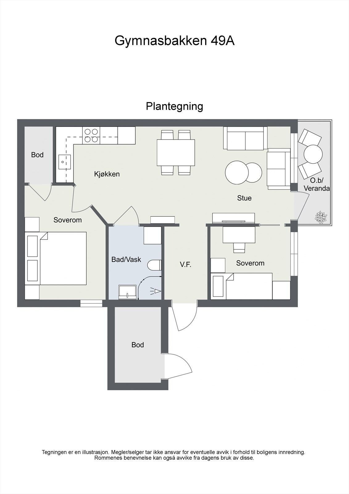 Plantegning Galleribilde