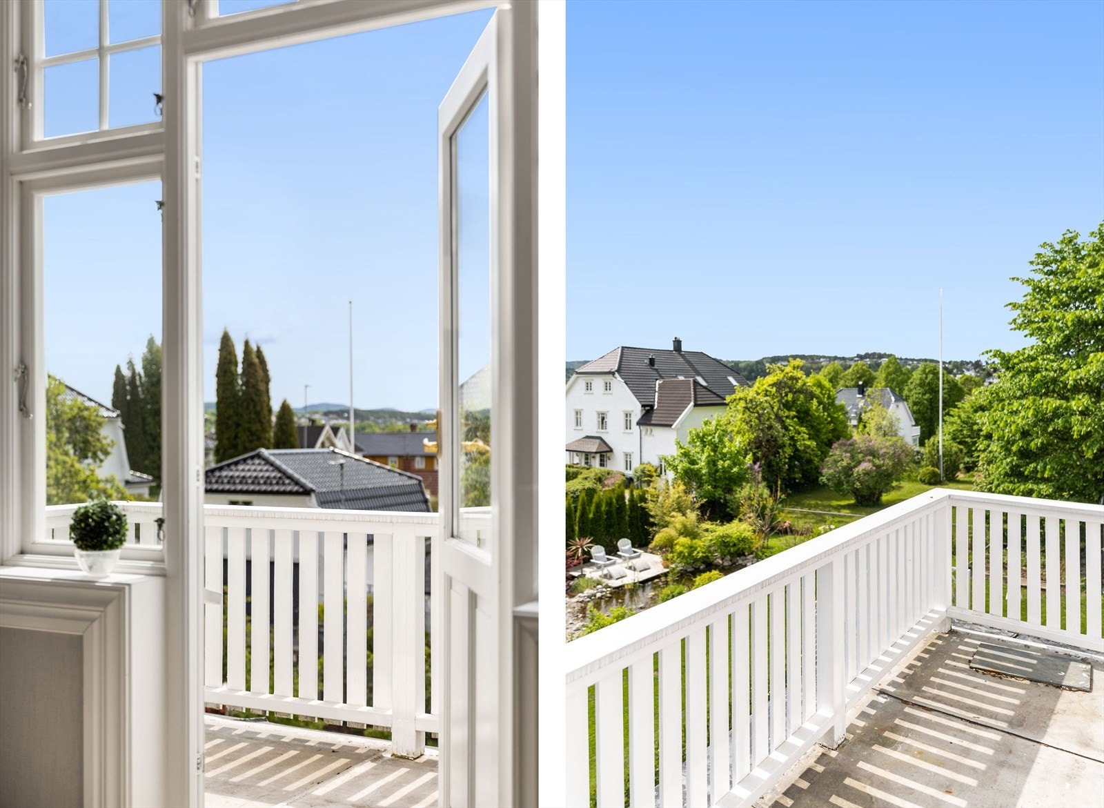 Nydelig utsikt fra lufteveranda master bedroom Galleribilde