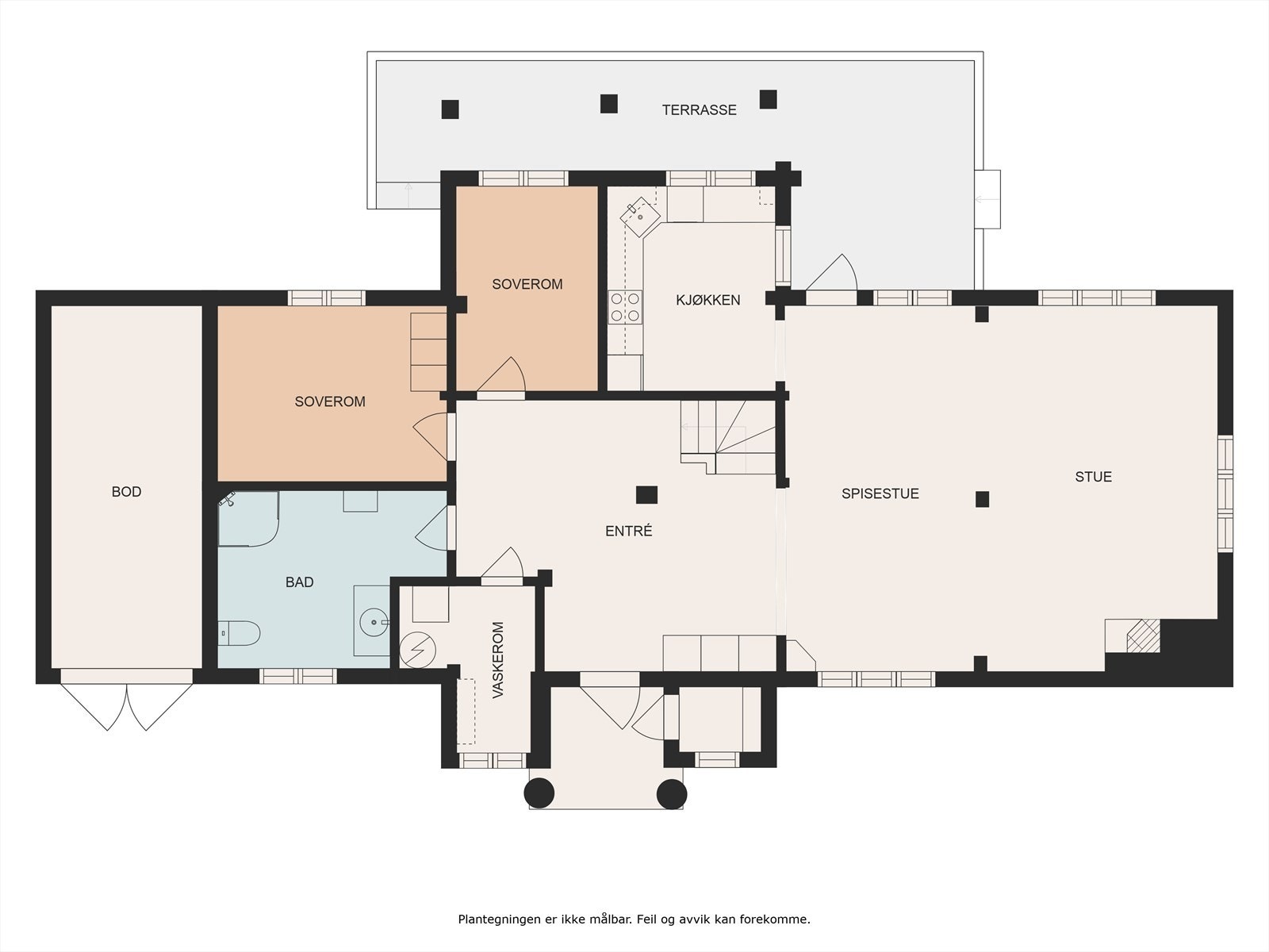 Planskisse over hovedetasjen. Galleribilde