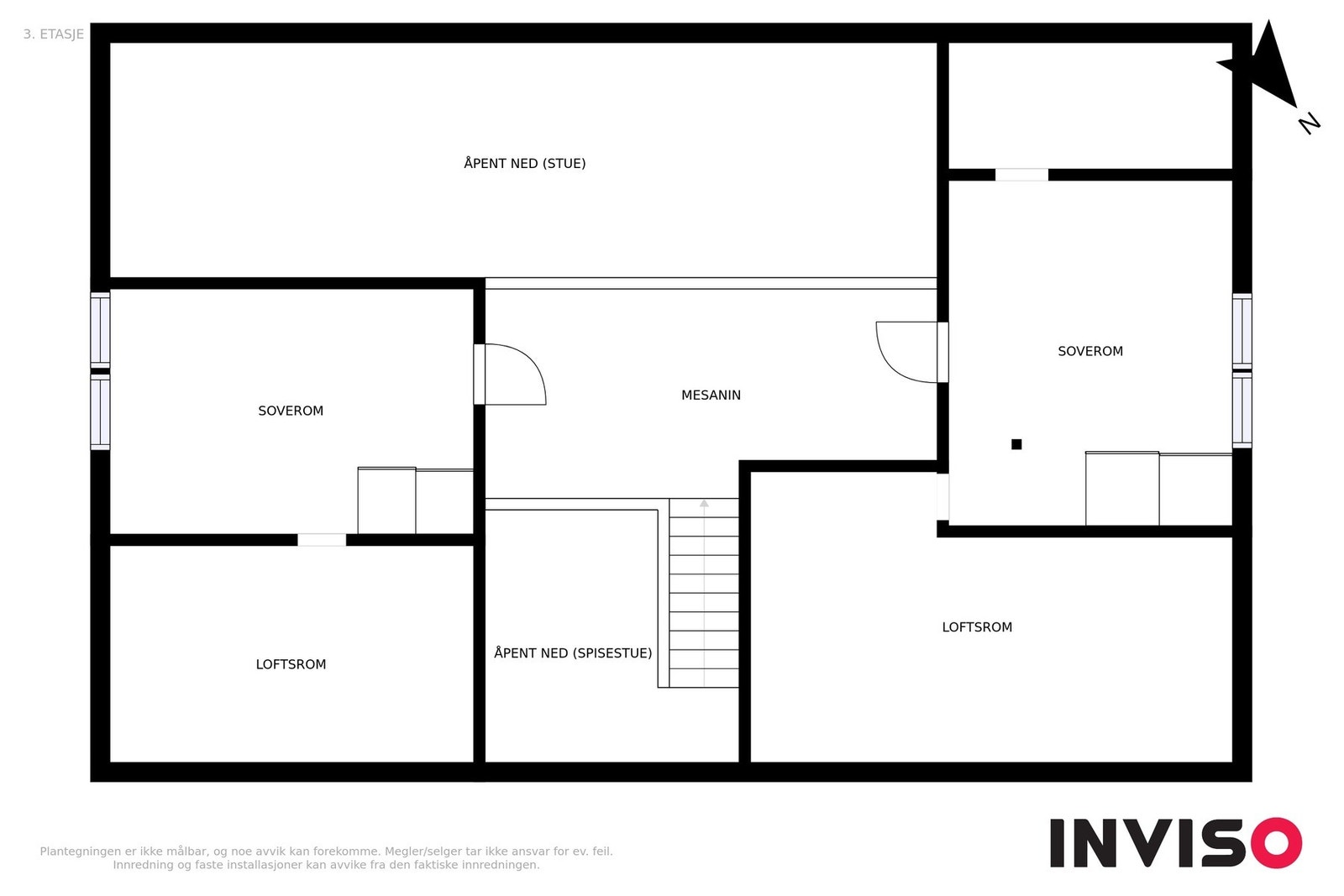 Planskisse 3.etasje(loft) Galleribilde