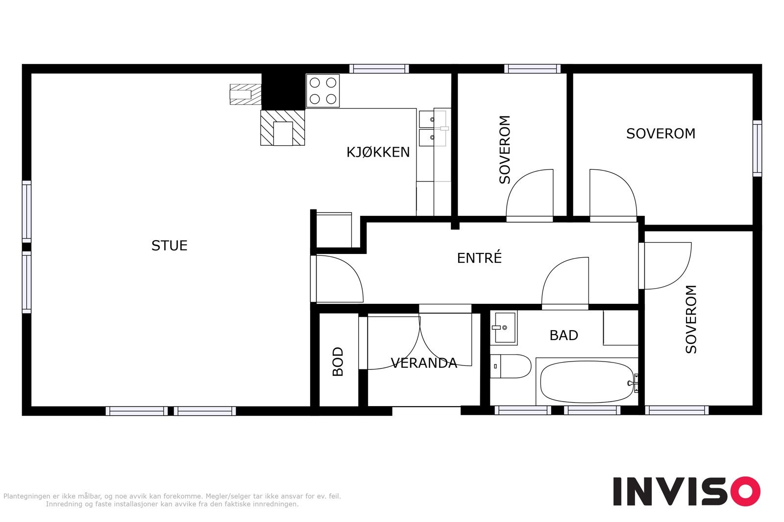 Plantegning hytte 2 Galleribilde